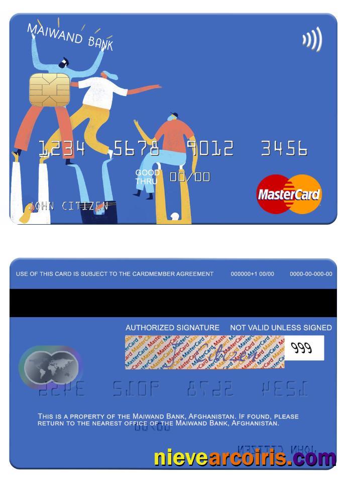 Afghanistan Maiwand Bank Mastercard Preview