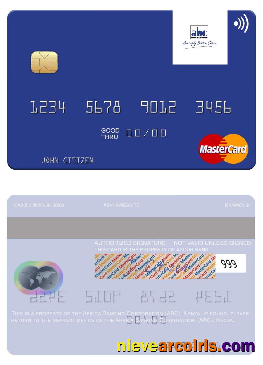 Africa Banking Corporation (ABC) Kenya Mastercard Photolook