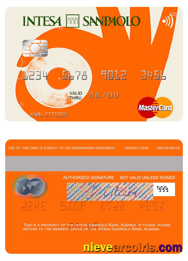 Albania Intesa Sanpaolo Bank Mastercard Preview