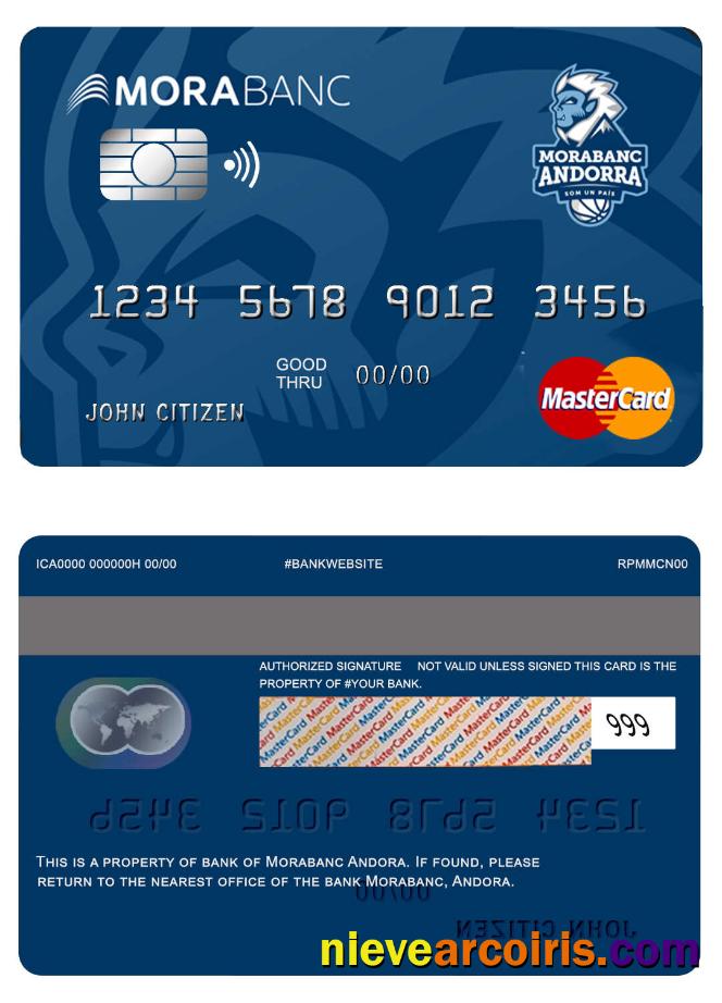 Andora Morabank Mastercard Sample