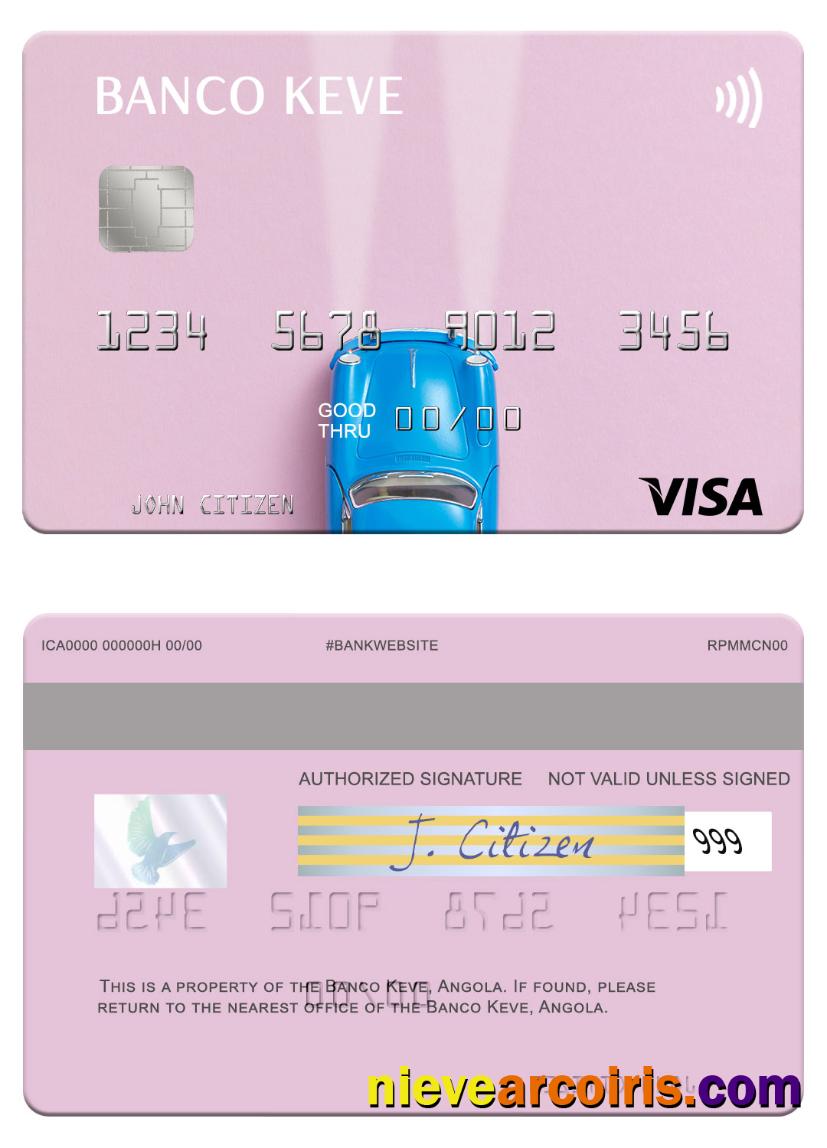 Angola Banco Keve Visa Card Photolook