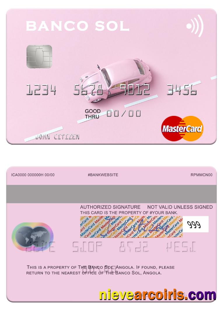 Angola Banco Sol Mastercard Sample