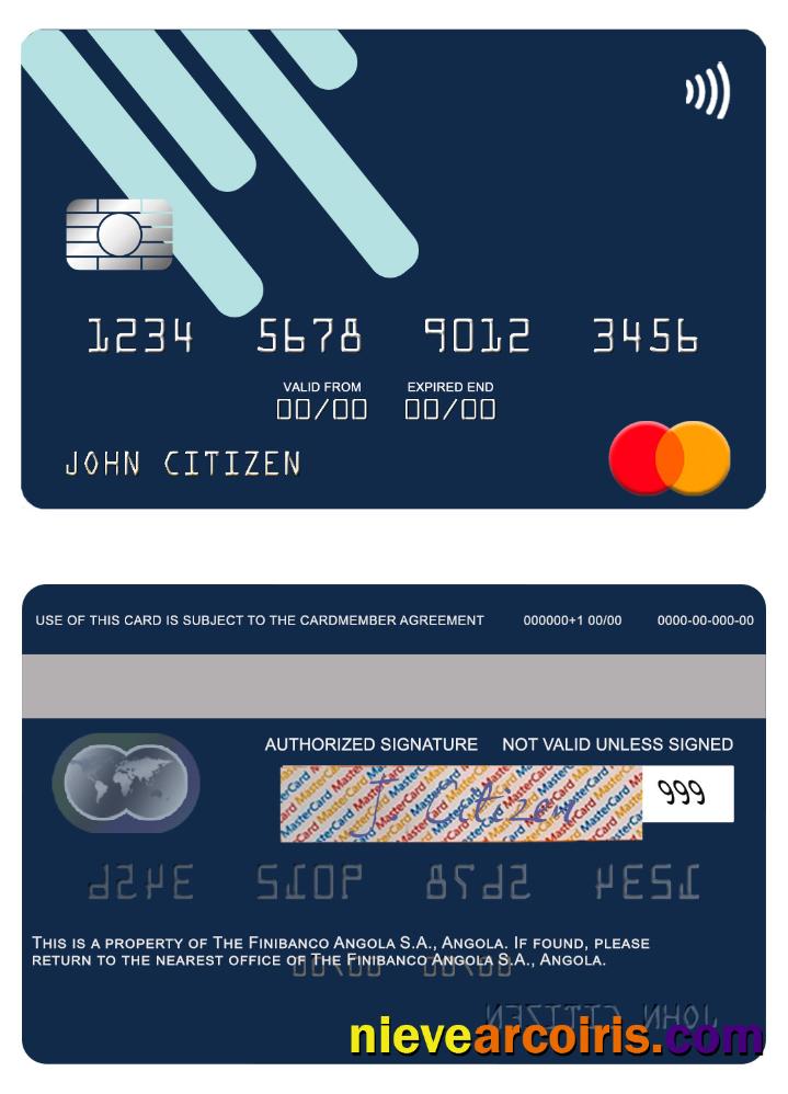 Angola Finibanco Angola S.A. Mastercard Preview