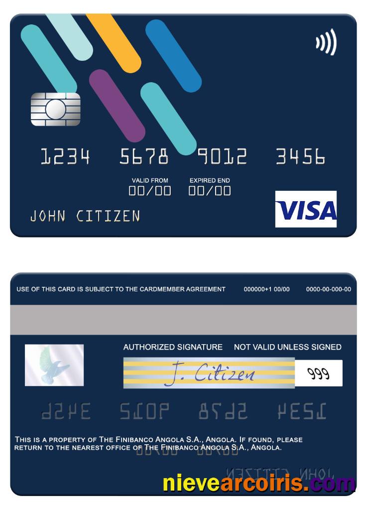Angola Finibanco Angola S.A. Visa Card Preview