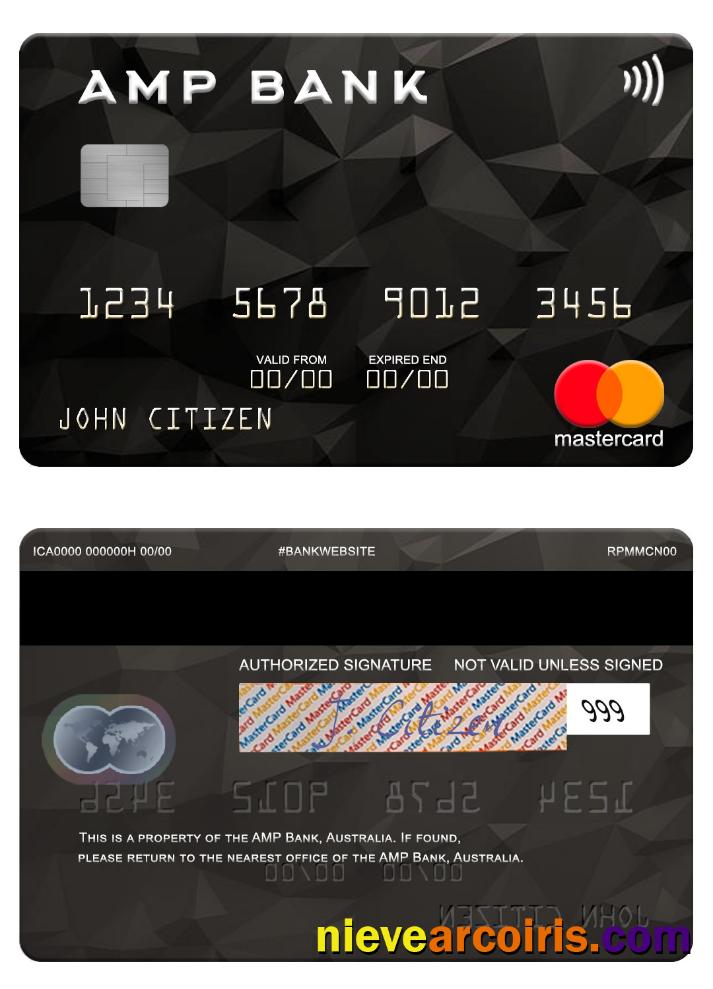 Australia AMP Bank Mastercard Photolook
