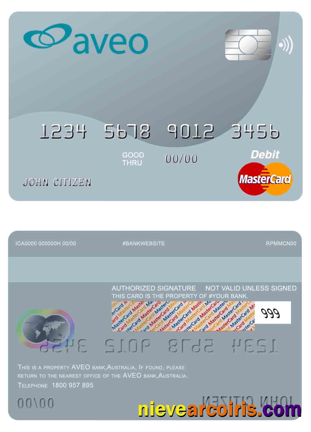 Australia Aveo Bank Mastercard Photolook