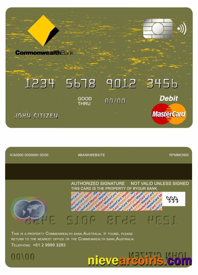 Australia Commonwealth Bank Mastercard Preview