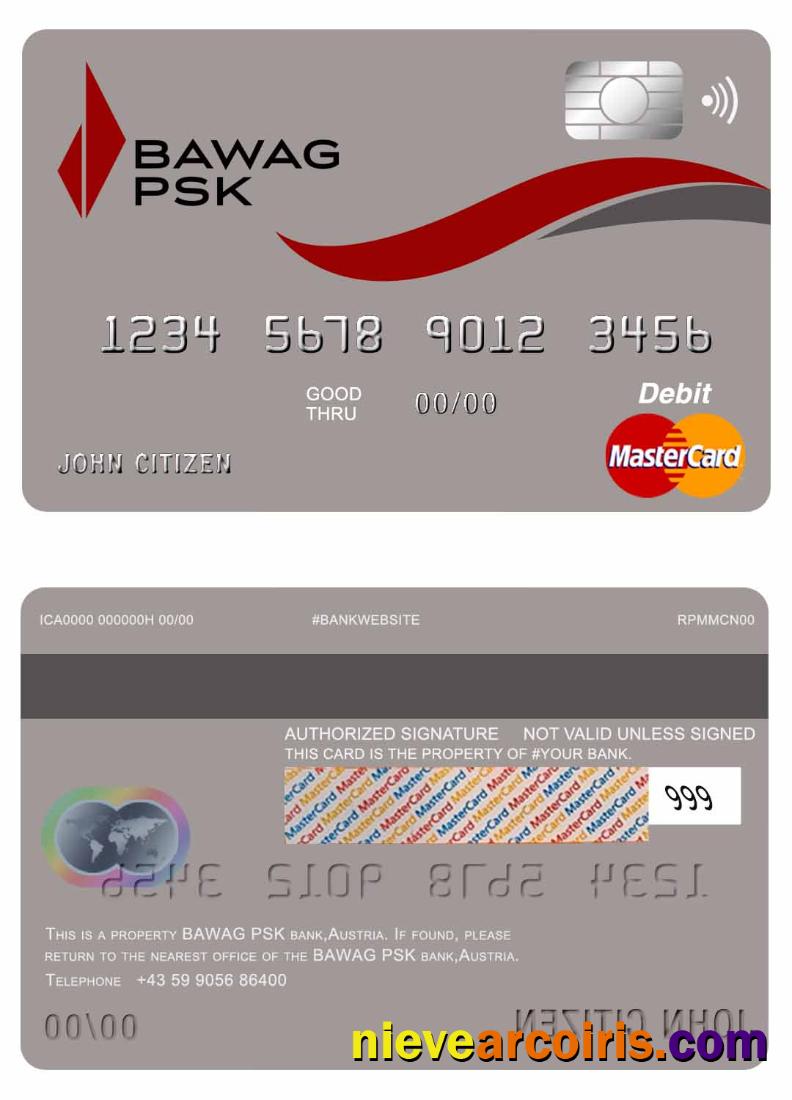 Austria Bawag PSK Bank Mastercard Photolook