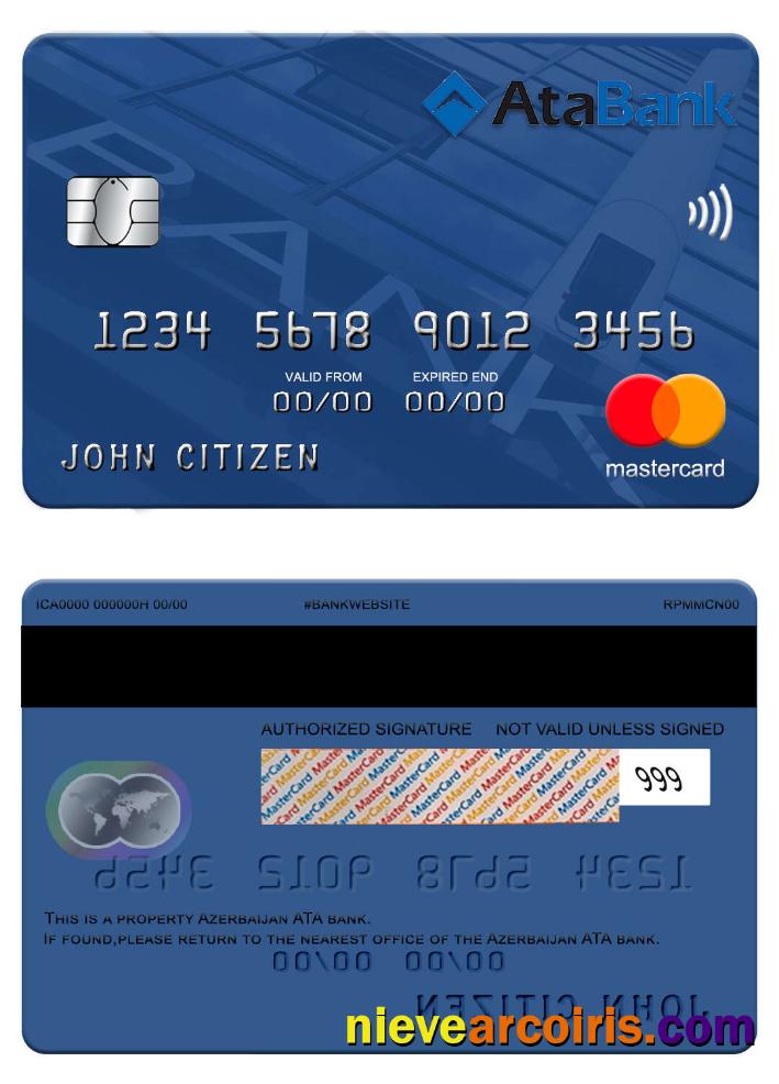 Azerbaijan ATA Bank Mastercard Preview