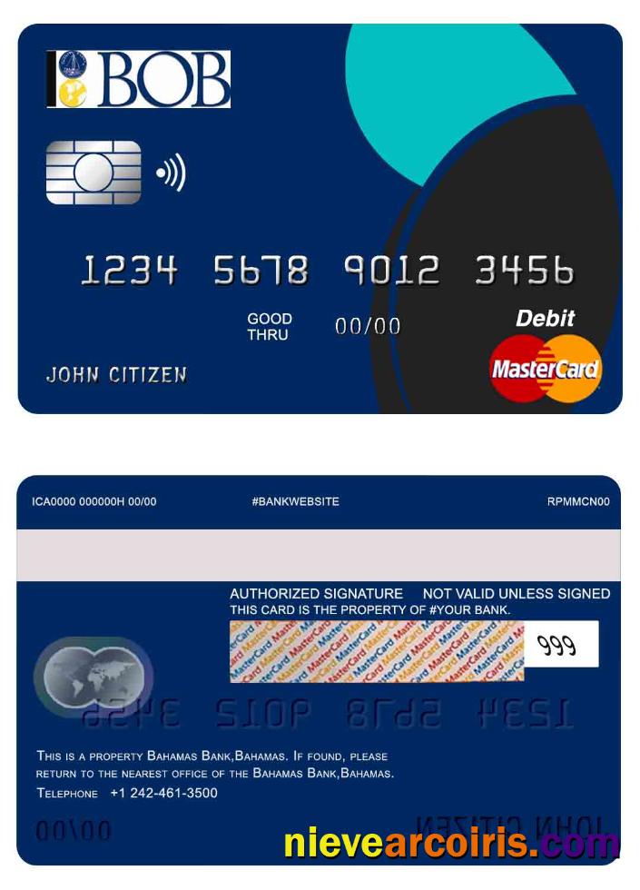 Bahamas Bank Of The Bahamas Bank Mastercard Preview