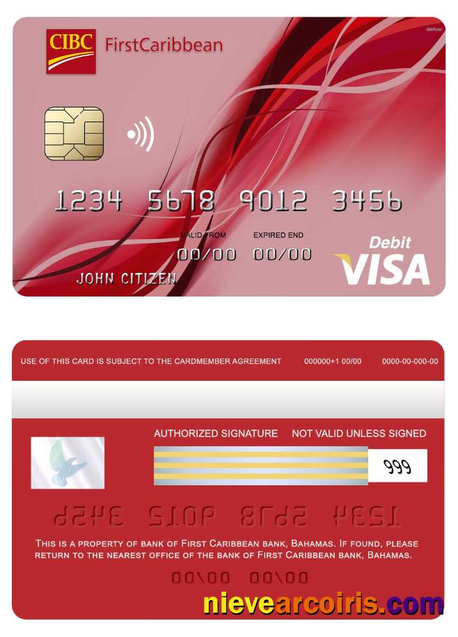Bahamas First Caribbean Bank, Visa Debit Photolook