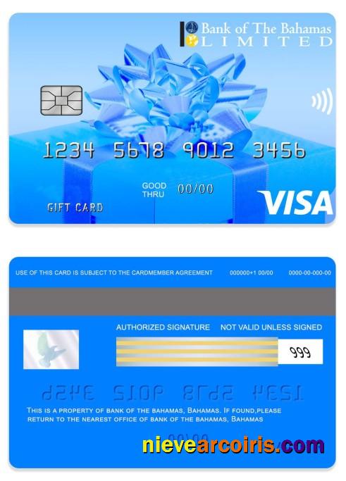 Bahamas Bank Of The Bahamas Gift Card Preview