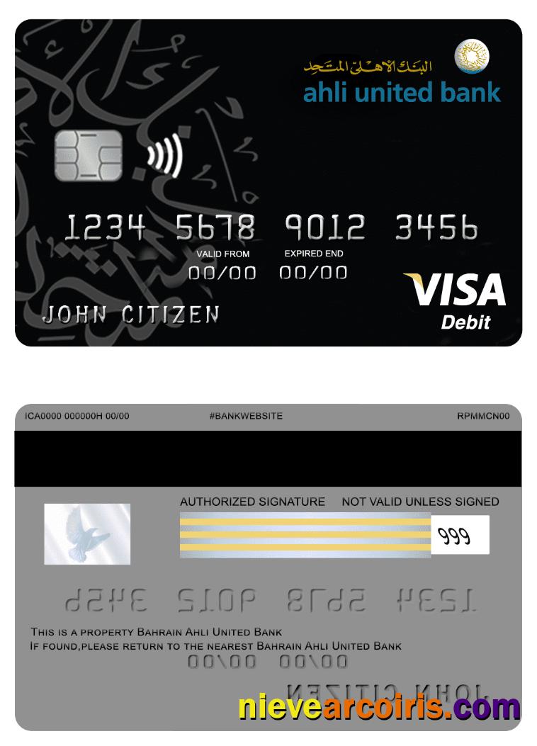 Bahrain Ahli United Bank Visa Card Preview