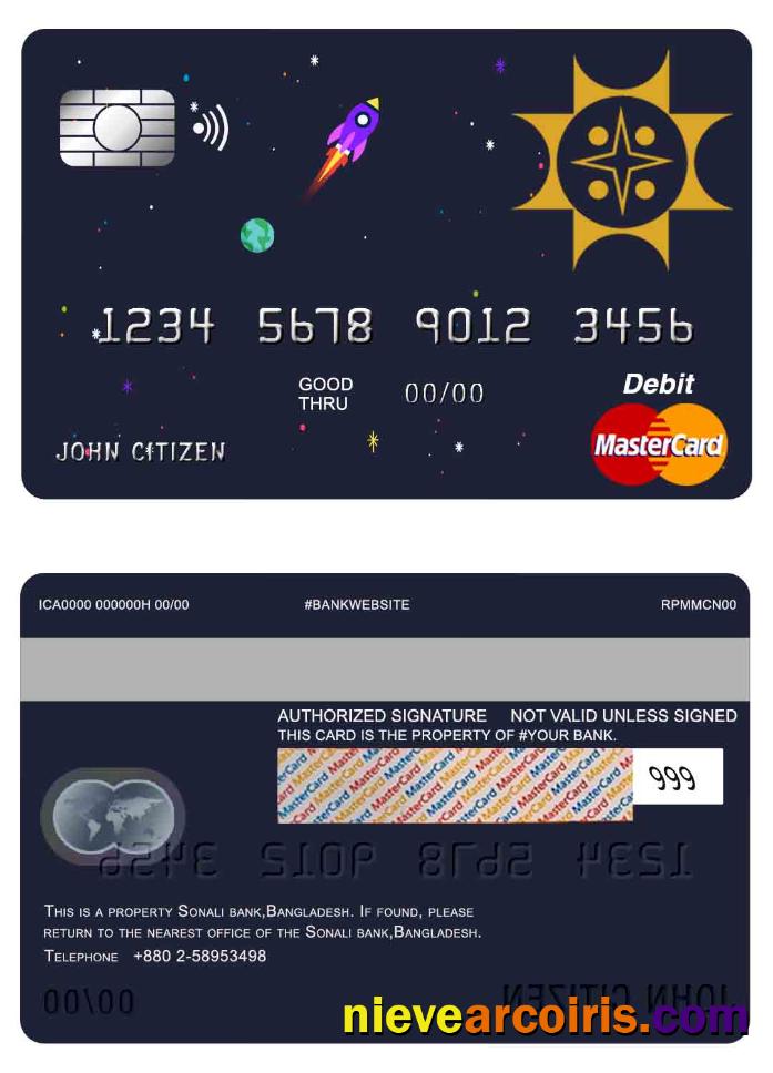 Bangladesh Sonali Bank Mastercard Photolook