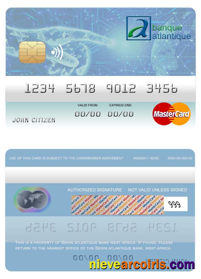 Benin Atlantique Bank Mastercard Photolook