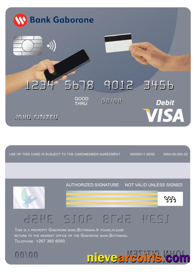 Botswana Bank Gaboronevisa Card Photolook