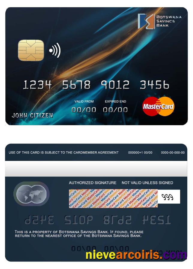 Botswana Savings Bank Mastercard Preview