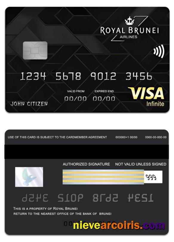 Brunei Baiduri Bank Royal Brunei Visa Infinite Credit Card Preview