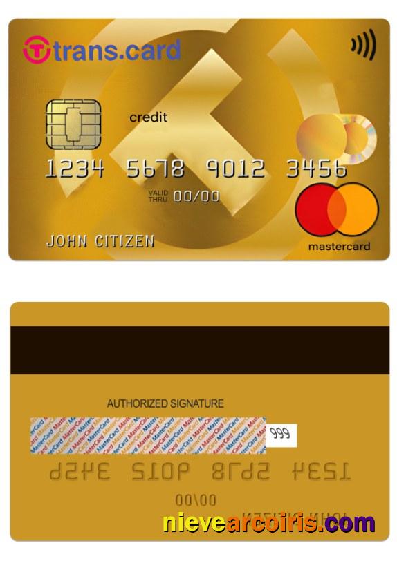Bulgaria Trans Card International Credit MasterCard Preview