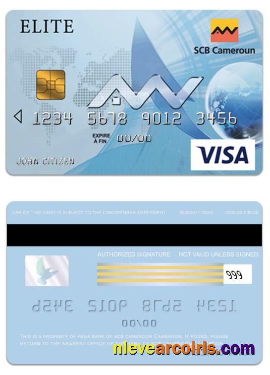 Cameroon SCB Bank Visa Elite Card Preview