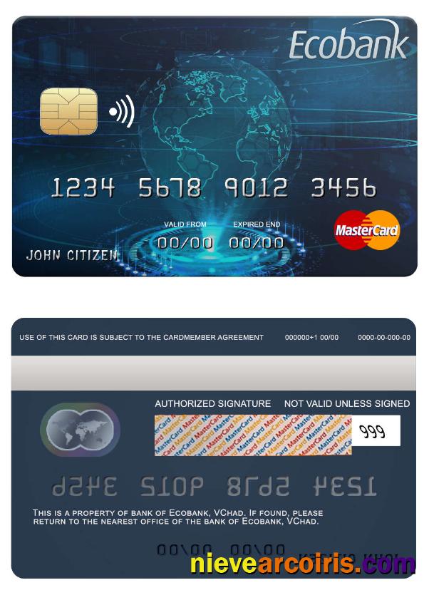 Chad Ecobank Bank Mastercard Preview
