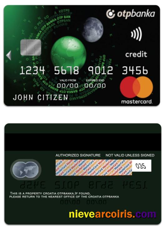 Croatia OTP Banka Standard Credit Mastercard Photolook