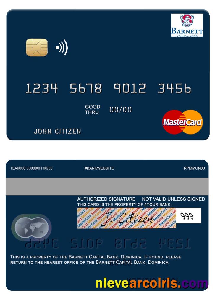 Dominica Barnett Capital Bank Mastercard Preview