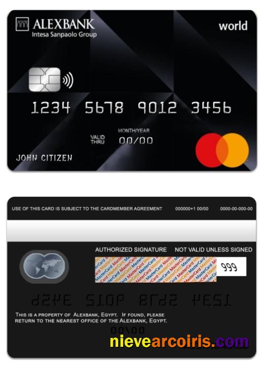 Egypt Alexbank World Mastercard Preview