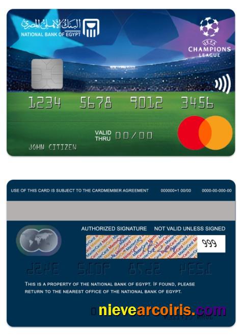 Egypt National Bank Of Egypt UEFA Champions League Mastercard Photolook