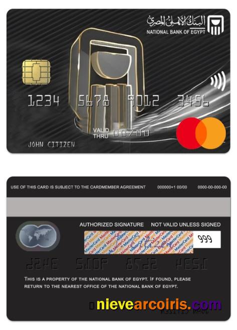 Egypt National Bank Of Egypt Platinum Mastercard Photolook
