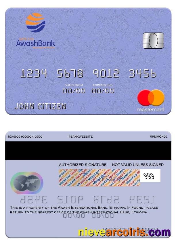 Ethiopia Awash International Bank Mastercard Photolook