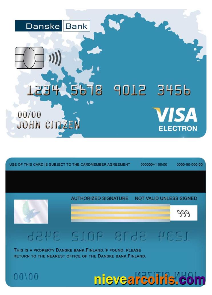 Finland Danske Bank Visa Electron Card Preview