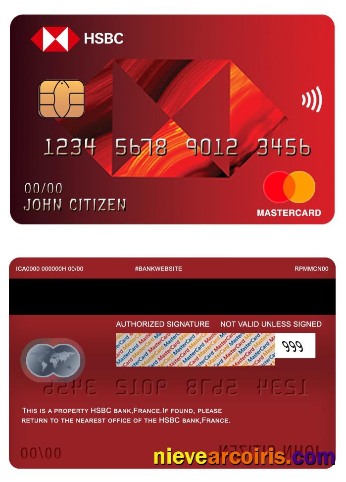 France HSBC Bank Mastercard Photolook