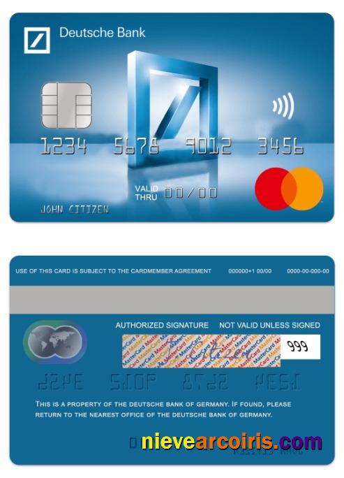 Germany Deutsche Bank Debit Mastercard Preview
