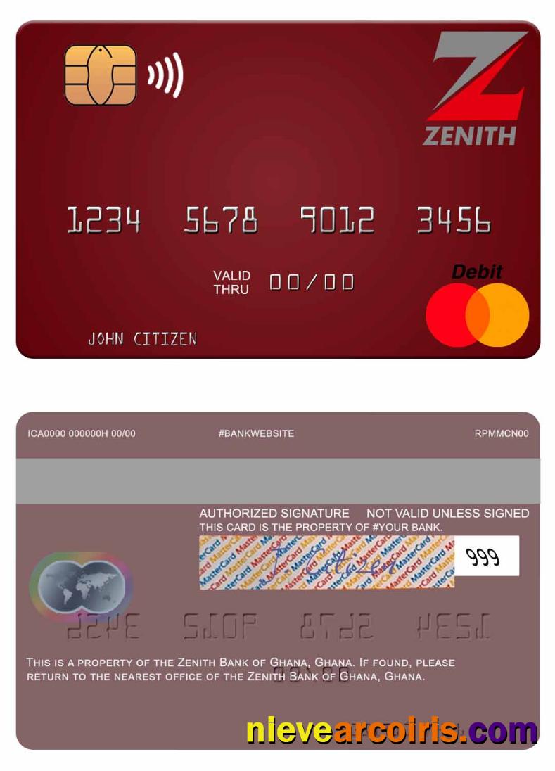 Ghana Zenith Bank Of Ghana Mastercard Preview