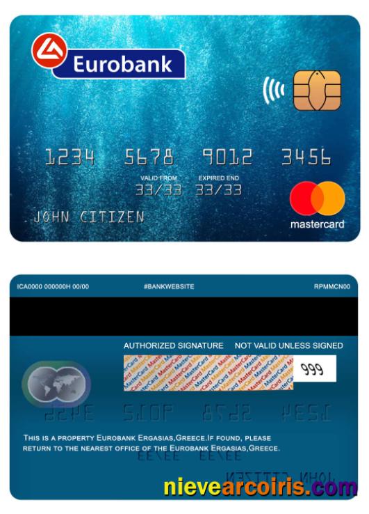 Greece Eurobank Ergasias Mastercard Photolook