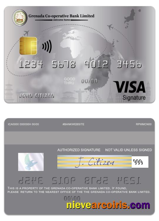 Grenada Co Operative Bank Limited Visa Signature Business Credit Template