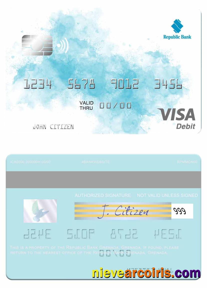Grenada Republic Bank Grenada Visa Debit Card Photolook