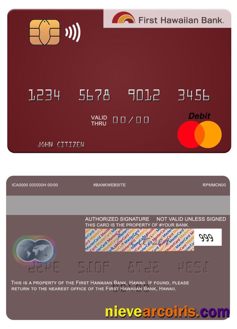Hawaii First Hawaiian Bank Mastercard Preview