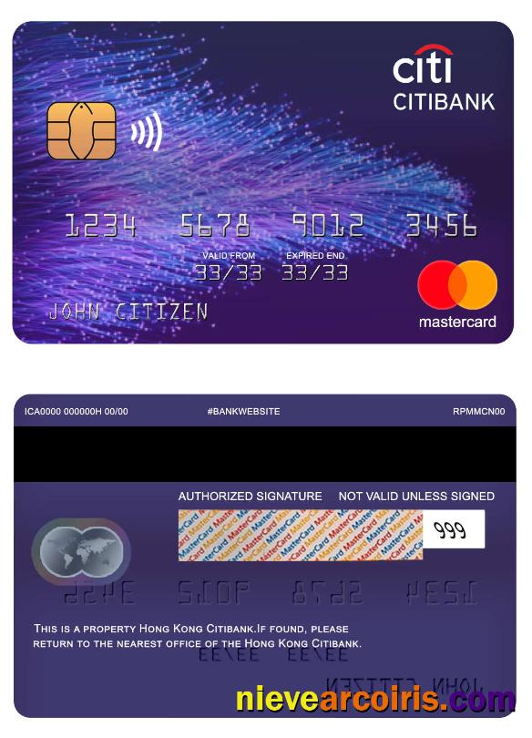 Hong Kong Citibank Bank Mastercard Photolook