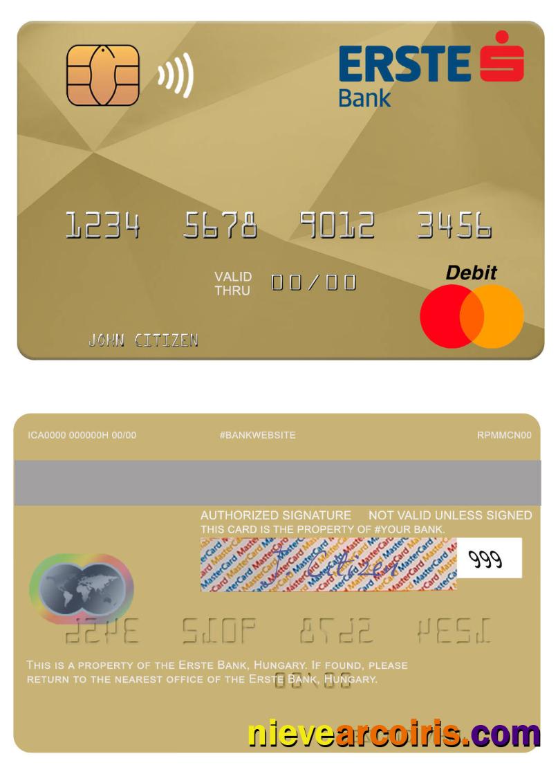 Hungary Erste Bank Mastercard Photolook