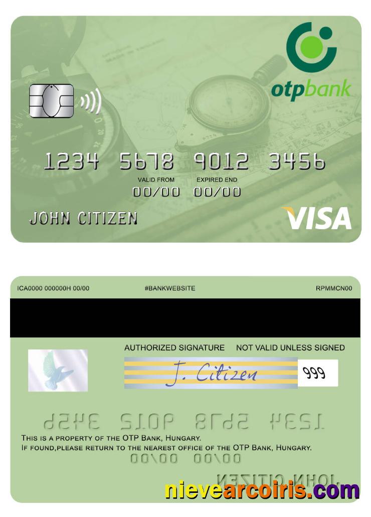 Hungary OTP Bank Visa Card Preview