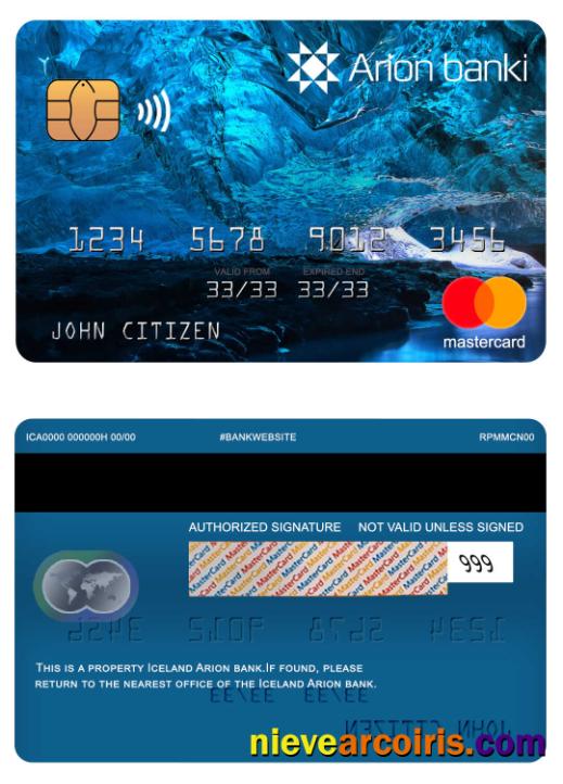 Iceland Arion Bank Mastercard Photolook