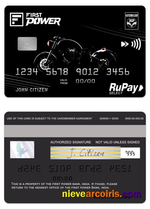 India IDFC First Power RuPay Credit Card Preview