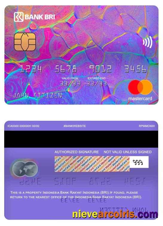 Indonesia Bank Rakyat Indonesia (BRI) Mastercard Photolook