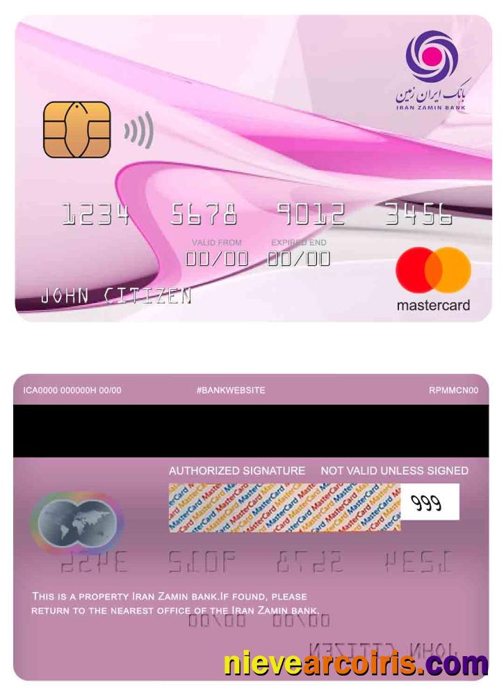 Iran Zamin Bank Mastercard Preview