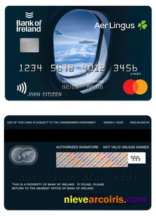 Ireland Bank Of Ireland Air Credit Mastercard Preview