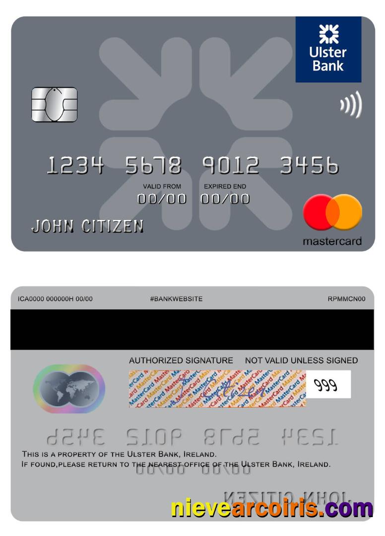 Ireland Ulster Bank Ireland Mastercard Preview