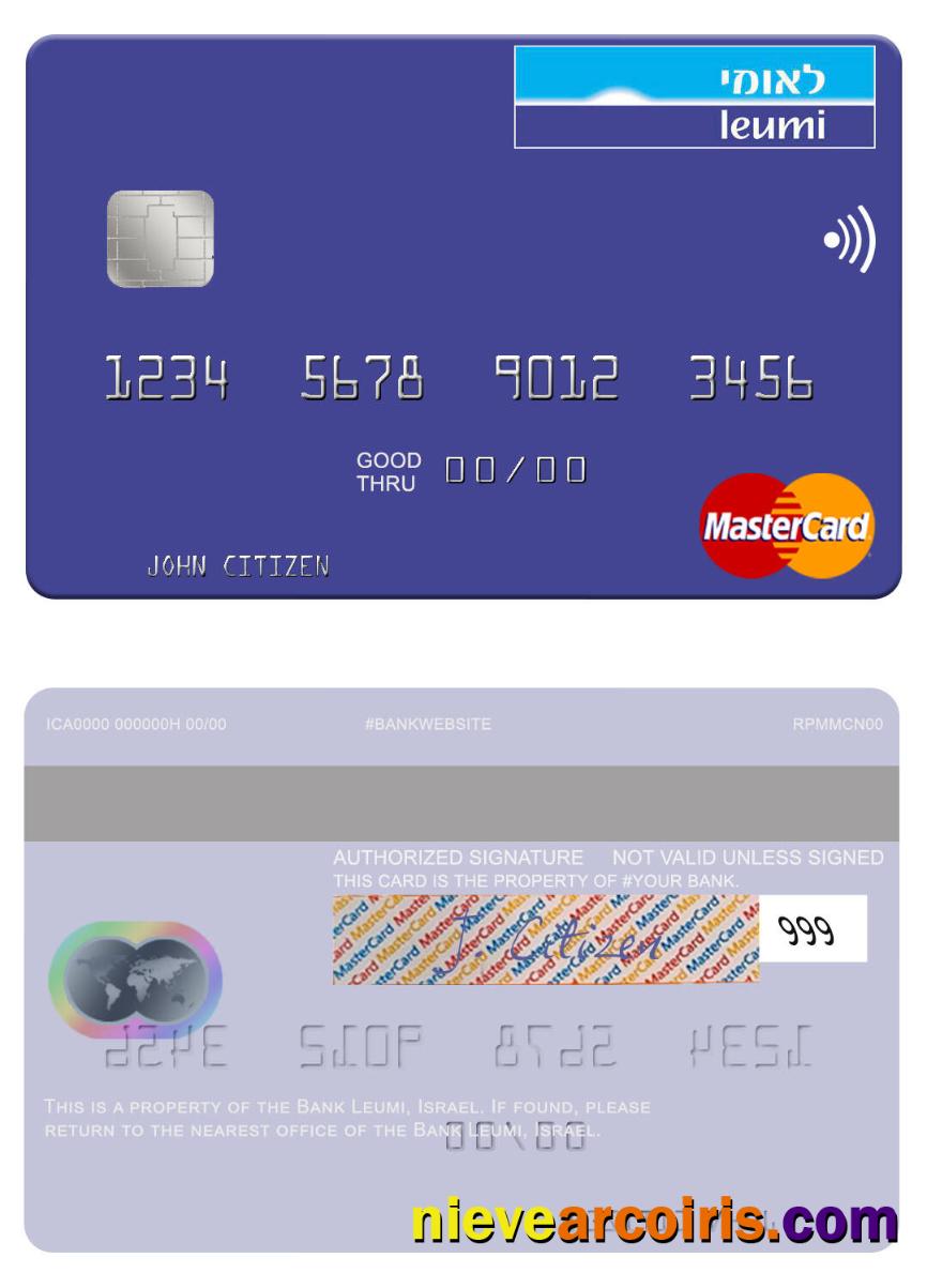 Israel Bank Leumi Mastercard Preview