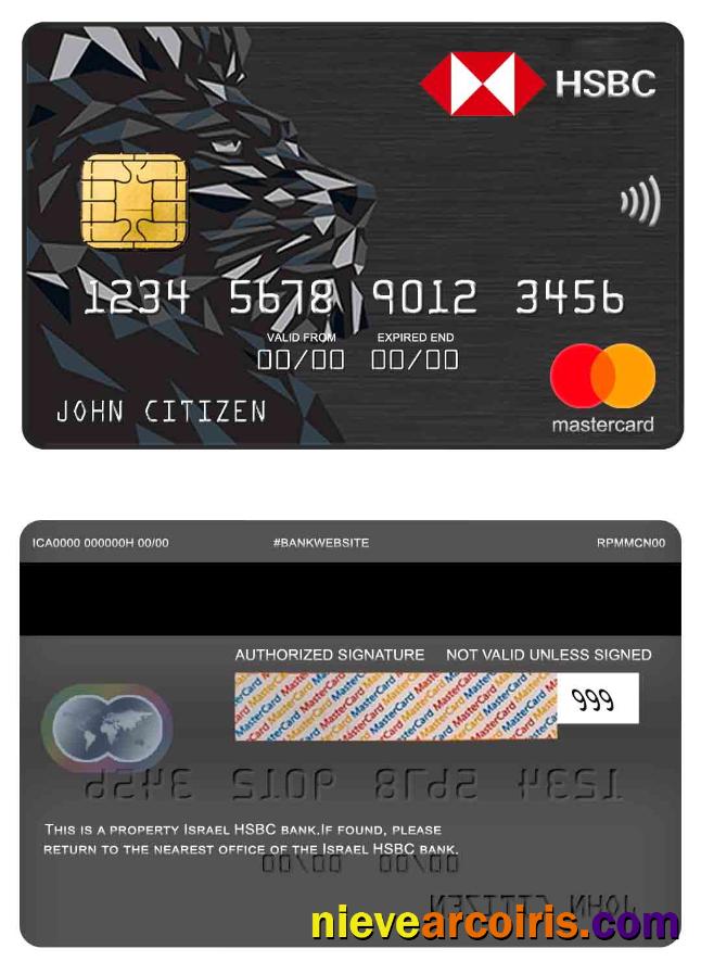 Israel HSBC Bank Mastercard Photolook
